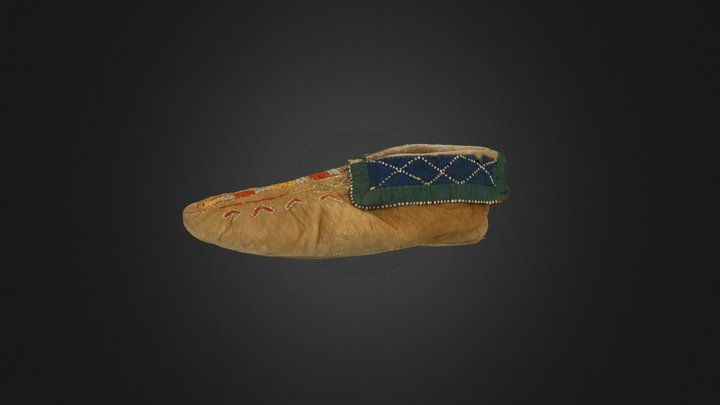 Left Moccasin 3D Model