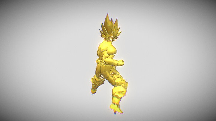 Goku Super Saiyan Dbxv2 Frieza Saga 3D Model