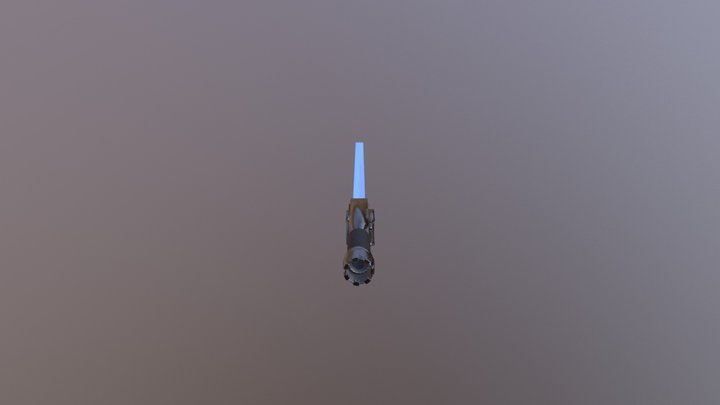 Sci-fi Sword (Low Poly) 3D Model