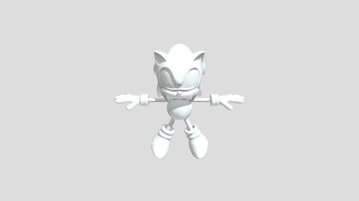 Classic Sonic 3D Model