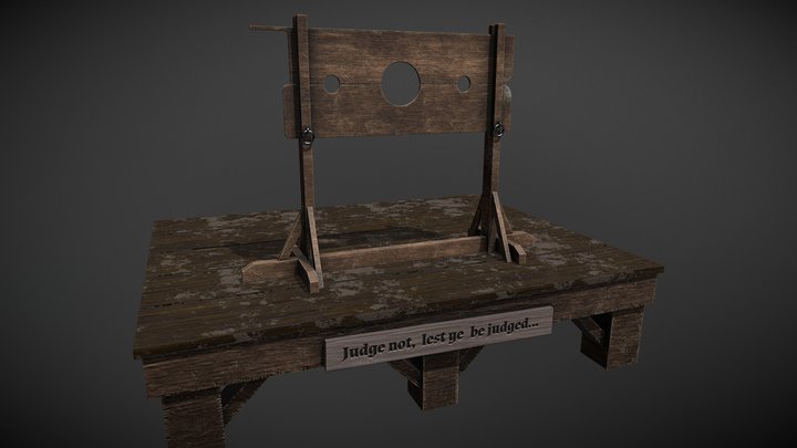 "Le Pilori" A Medieval Torture Device. 3D Model