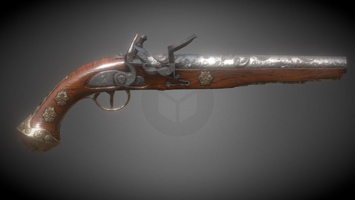 old gun 3D Model
