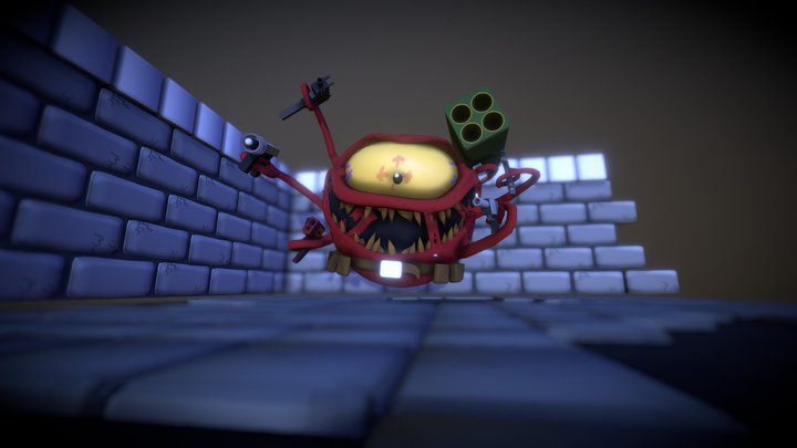 Beholster Diorama Enter The Gungeon V1 3D Model