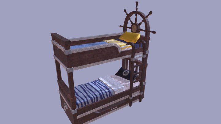 Bed from concept test 3D Model