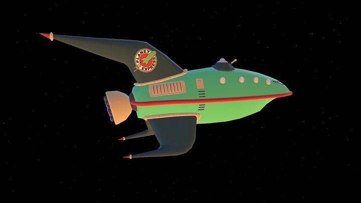 Planet Express Ship Futurama 3D Model