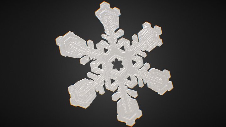 Snowflake 3D scan – Free 3D Model STL