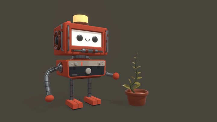 HW6 DETAILS | RADIO ROBOT 3D Model