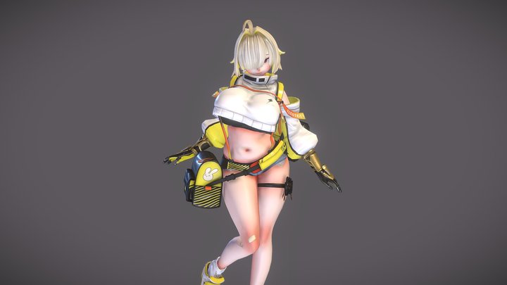 Nikke the Goddess of victory _ Elegg 3D Model