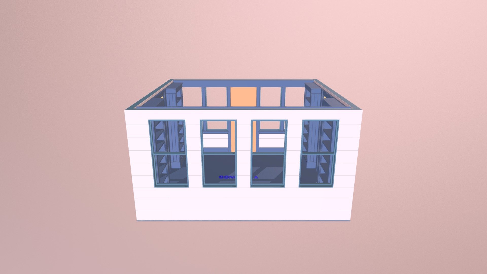 Solarium A W/ Curtain Skirt Board - 3D model by Candarco LLC ...