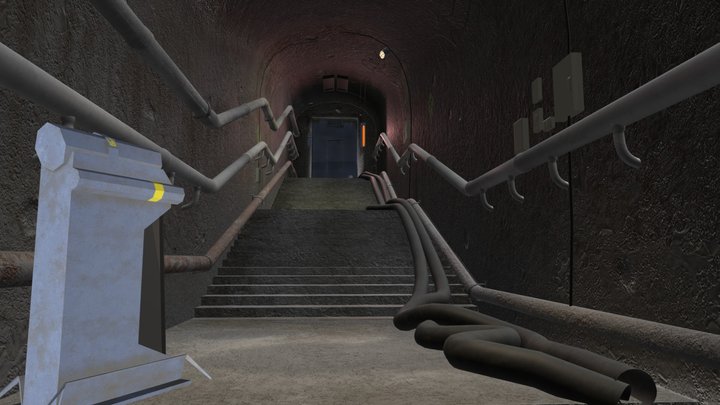 Escena Pasillo Obscuro 3D Model