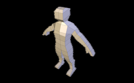 Low Poly Male 3D Model