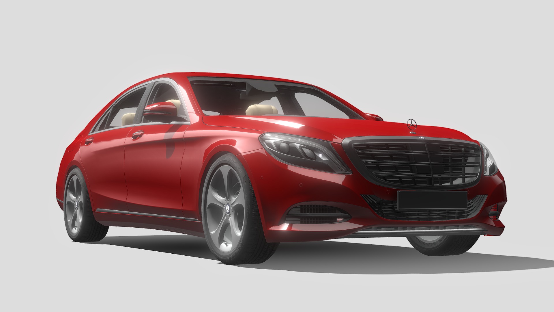 3D model Mercedes Benz Luxurycar Model - This is a 3D model of the Mercedes Benz Luxurycar Model. The 3D model is about a red sports car.