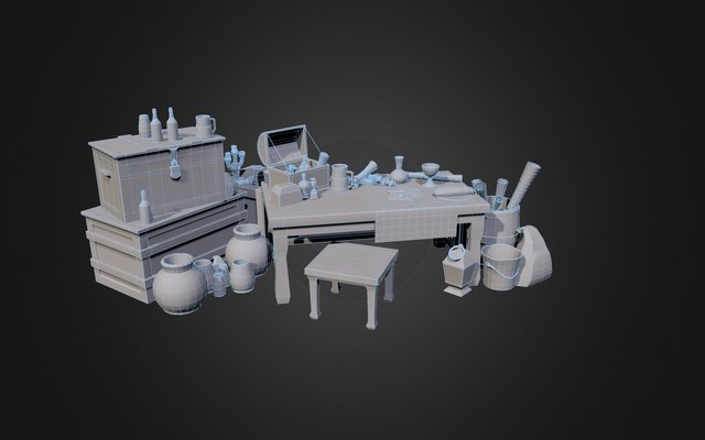 Month2 Diorama 3D Model