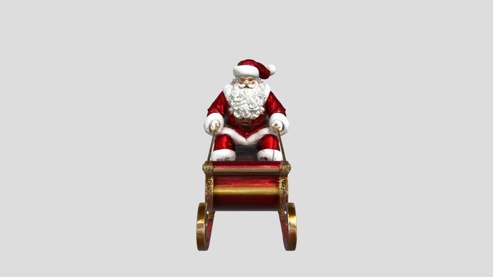 Santa's Sleigh Ride 3D Model