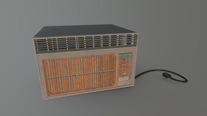 Vintage Air Conditioner 3D Model