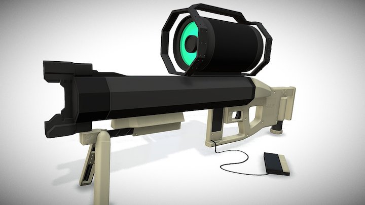 Laser Rifle 3D Model