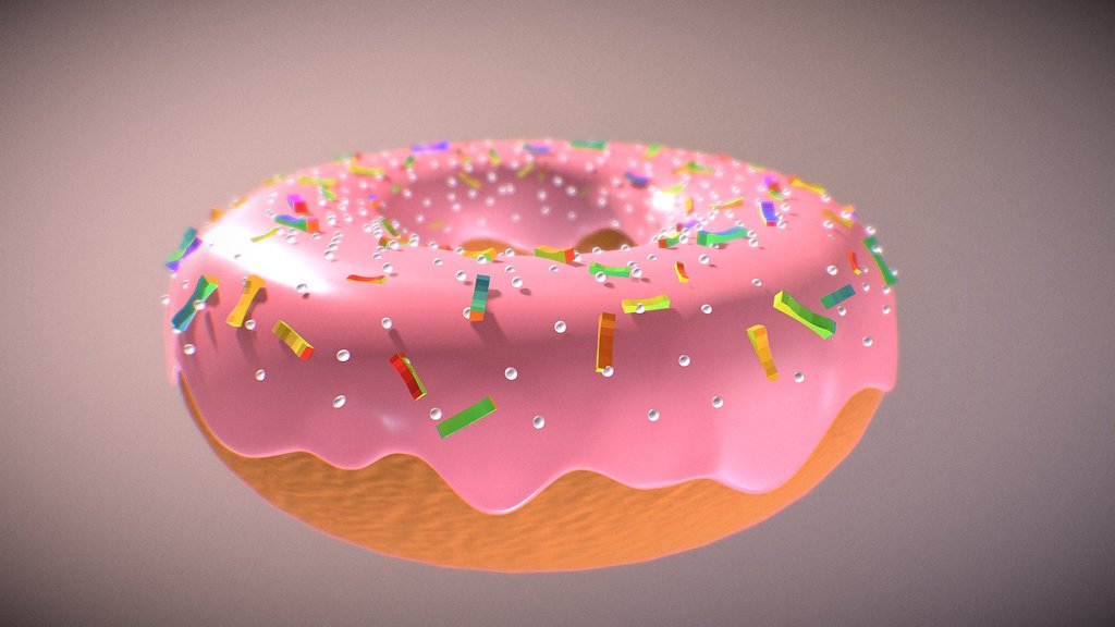 Pink Glazed Donut