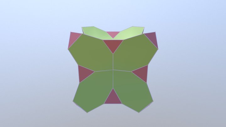 Equilateral Polyhedron with Heptagons, S4xI 3D Model