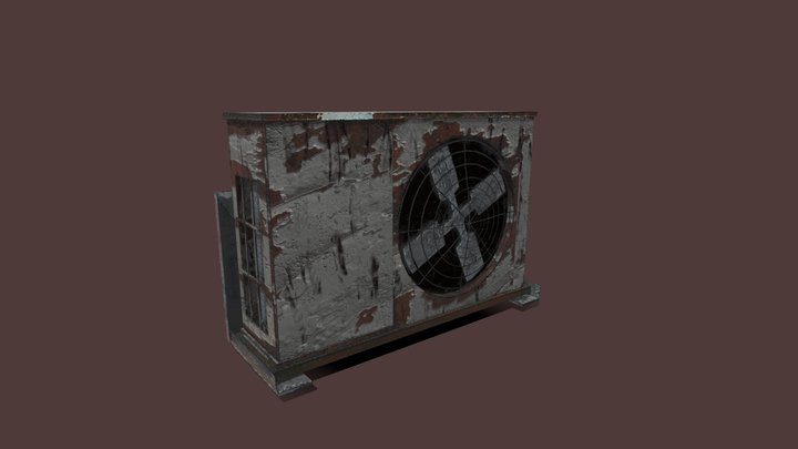 Industrial Ventilation Unit / HVAC Prop – Kostenloses 3D-Modell STL