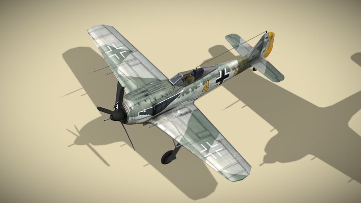 Focke-Wulf FW-190 Shrike 3D Model