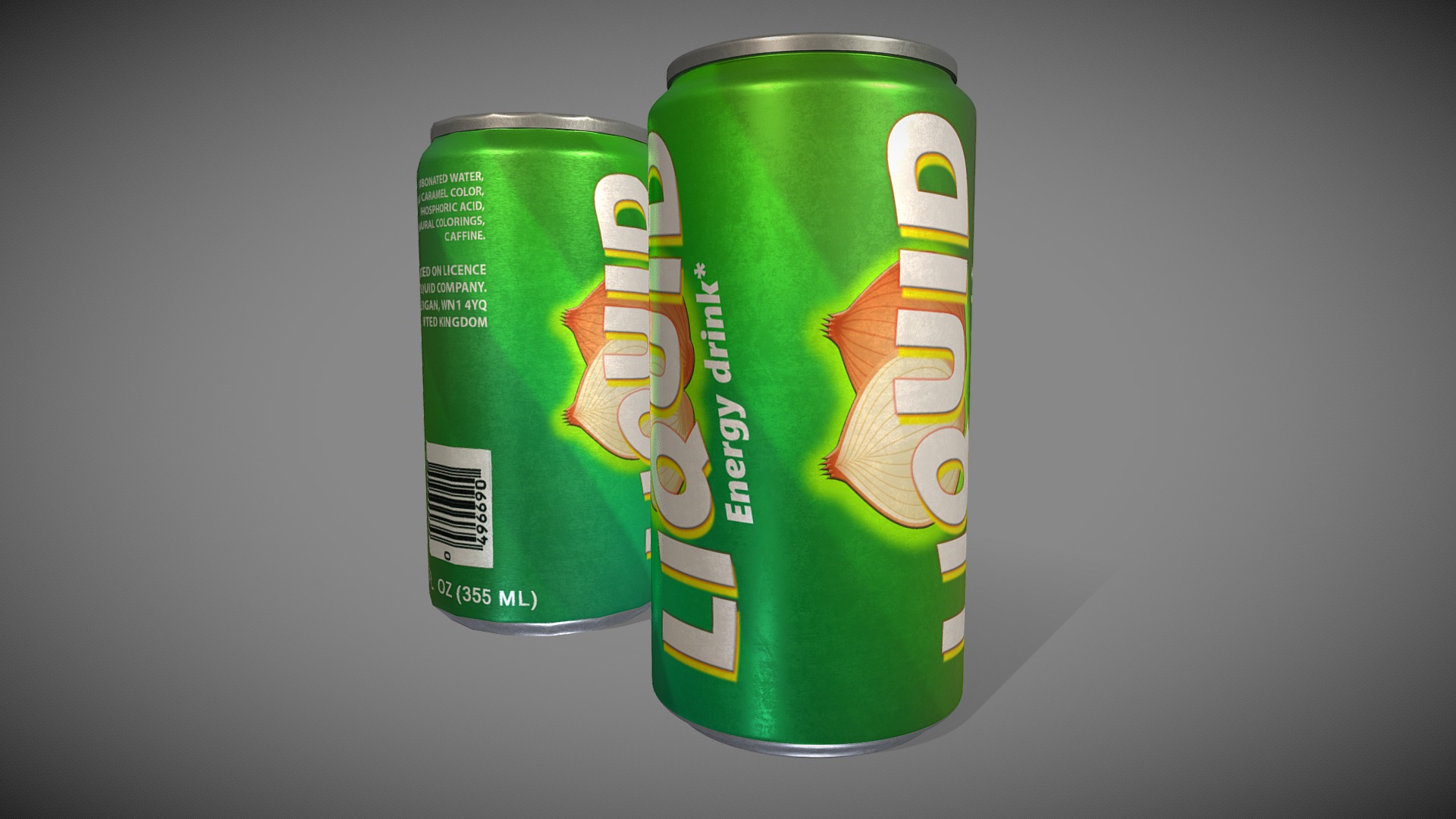 3D model Can - This is a 3D model of the Can. The 3D model is about a green can of soda.