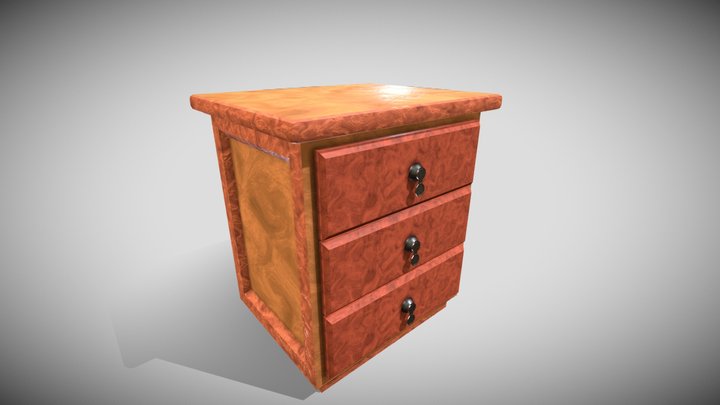 Bedside Table 3D Model