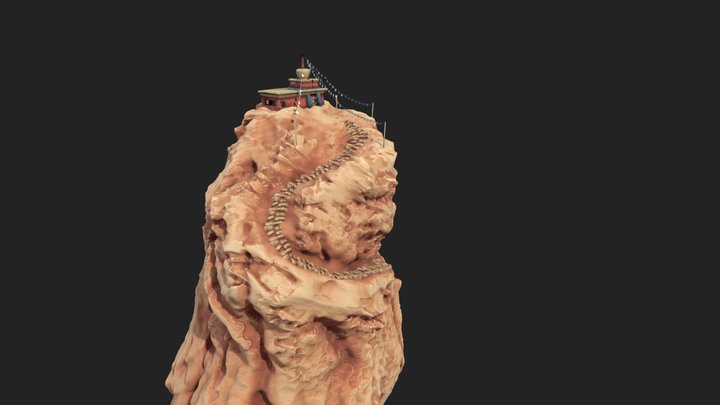 Tibet Scene 3D Model
