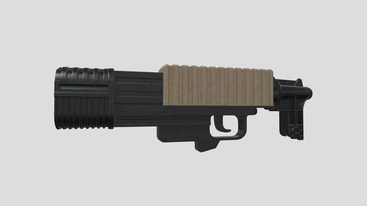 The Doom Plasma Gun / Rifle (Rambo M-60 Toy) 3D Model