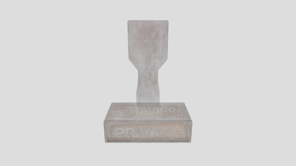 Vintage Wooden Rubber Stamp