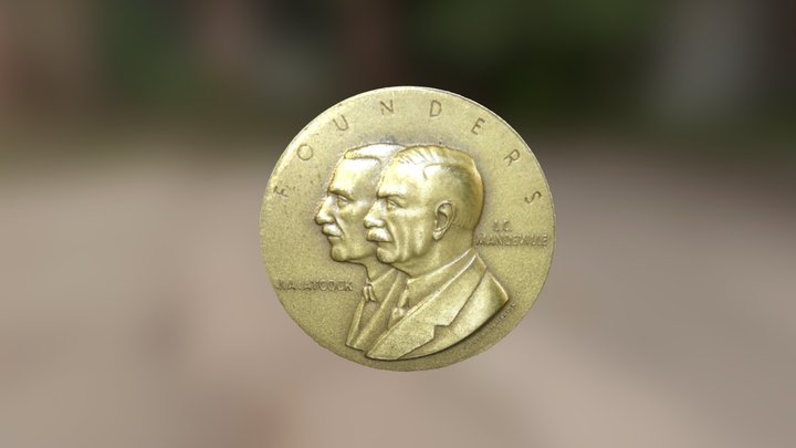 Mandeville Mills 50th Anniversary Coin 3D Model