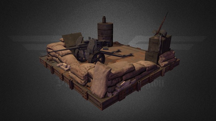 WW1 Alternate History Diorama 3D Model