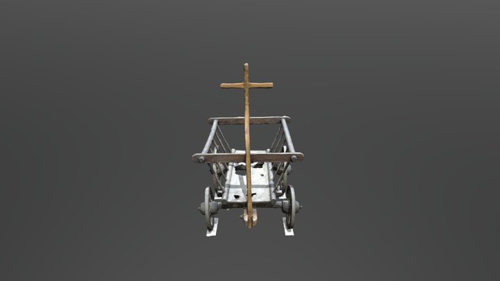 2. Leiterwagen 3D Model