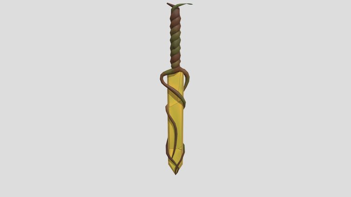 Wooden Sword 3D Model
