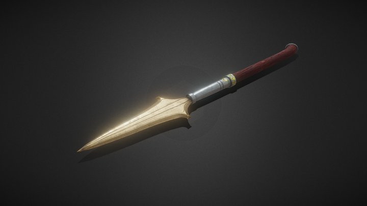 Spear of Spartan Tzar Leonid (Weapon) 3D Model
