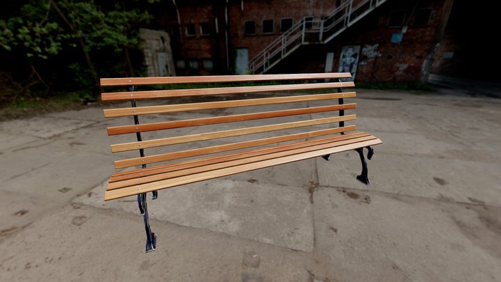 Park Bench 3D Model