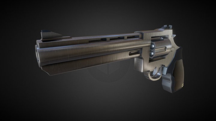 Revólver Mk2 3D Model
