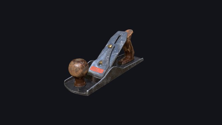 Vintage Wood Planer - Rabot Vintage 3D Model