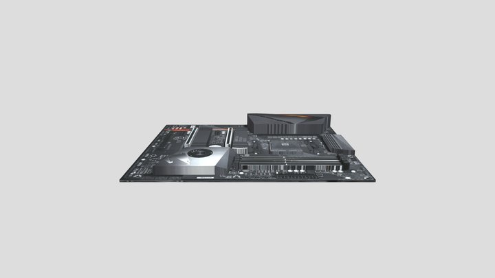 X570 Aorus Pro Fbx Test3 3D Model