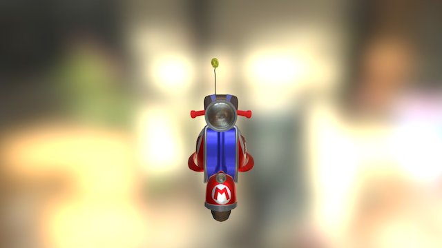 Baby Mario Vespa 3D Model