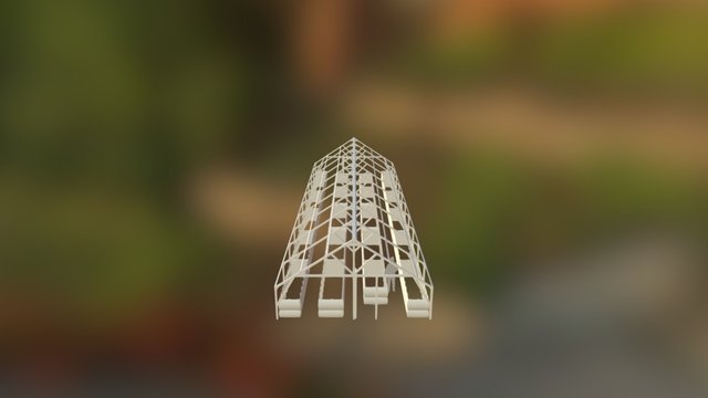 Invernadero Esqueleto 3D Model