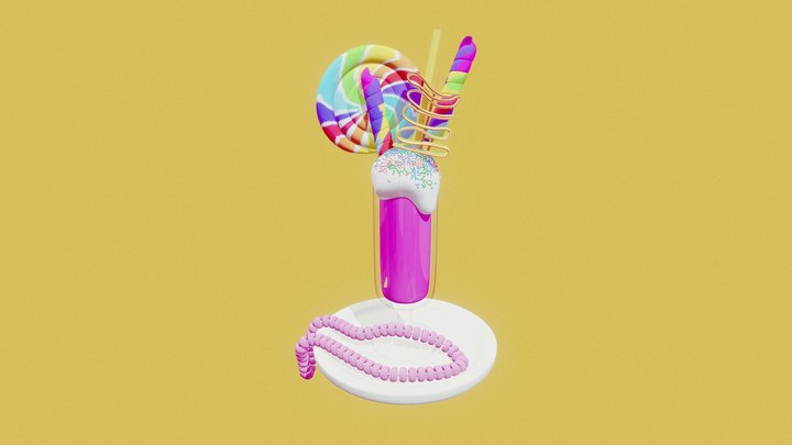 Rainbow Candy 3D Model