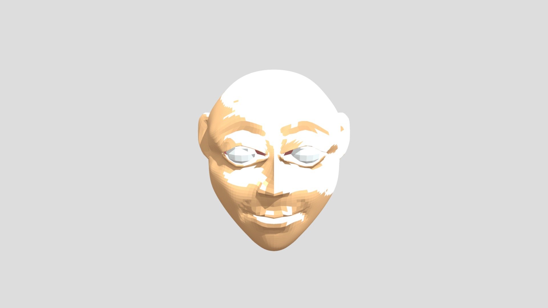 Old man head sculpt