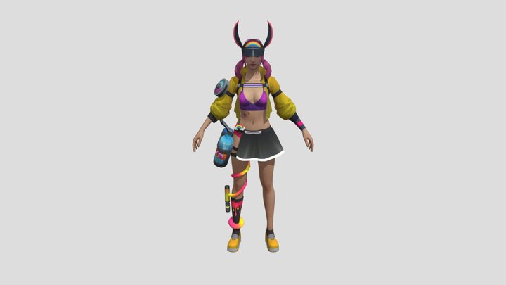Jovial Diver Free Fire bundle 3D Model