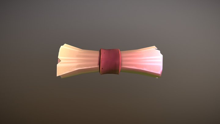 Stylized Scroll 3D Model