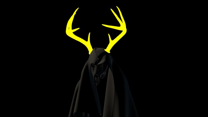 Spirit skull with blanket 3D Model