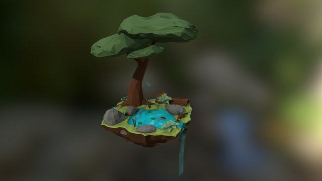 Woodland Pond 3D Model