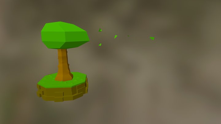Low-Poly Tree 3D Model
