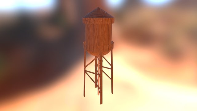Water Tower 3D Model