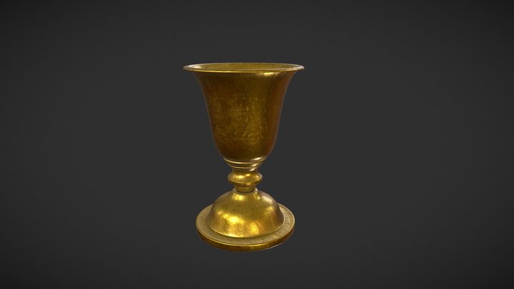 Gold Chalice 3D Model