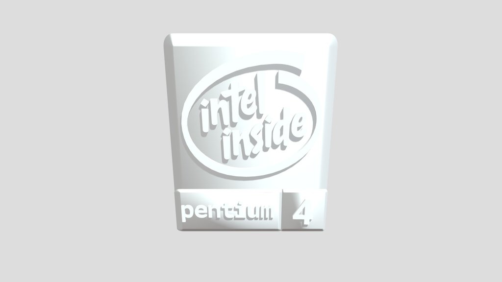 Intel Inside Pentium 4 Sticker
